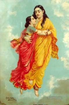 Agaligai Raja Ravi Varma Indians Oil Paintings